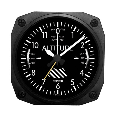 Altimeter desk clock