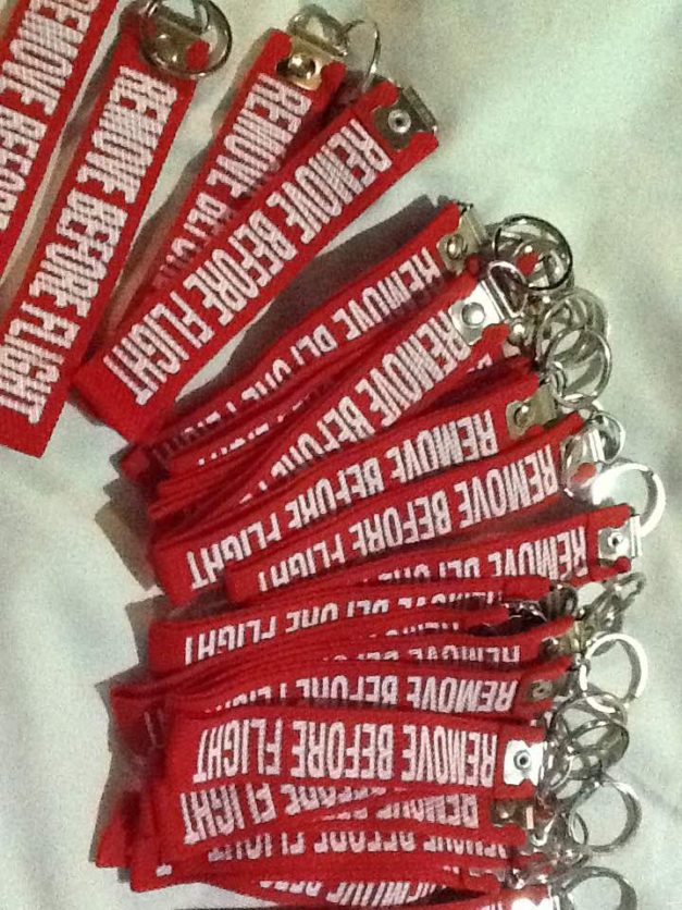 Keychain Remove Before Flight Red